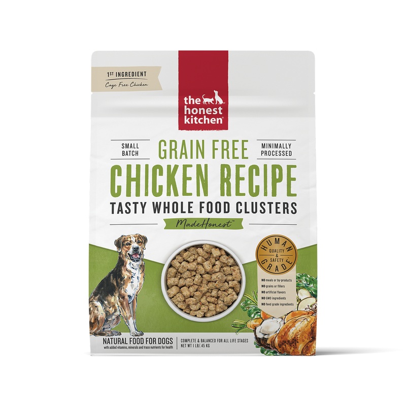 The Honest Kitchen Grain Free Chicken Whole Food Clusters - Dry Dog Food - 1lb