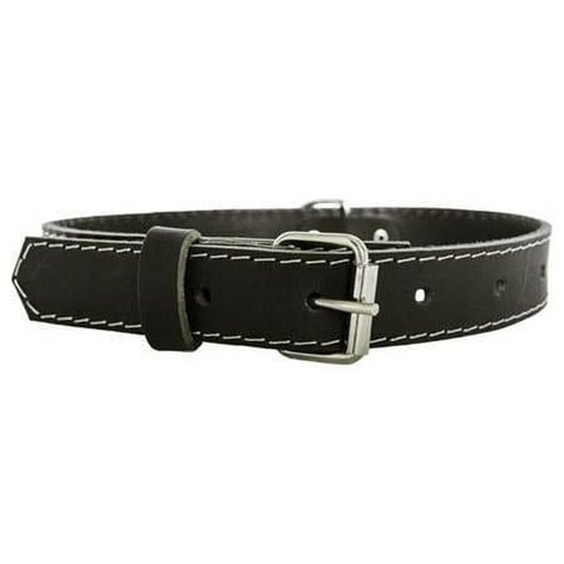 Euro-Dog Collar Small Luxury Soft Leather Adjustable Buckle