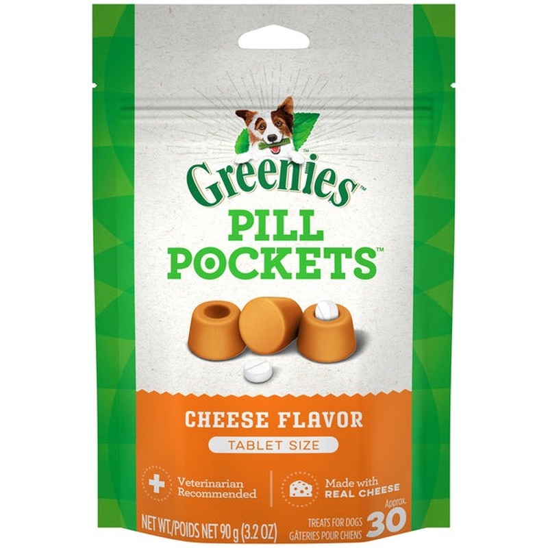 Greenies Cheese Flavored Tablet Pill Pockets 30 Count
