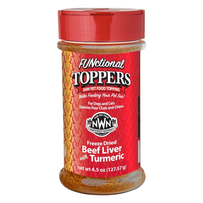 Northwest Naturals Freeze-Dried Beef Liver & Turmeric Cat & Dog Topper 4.5oz