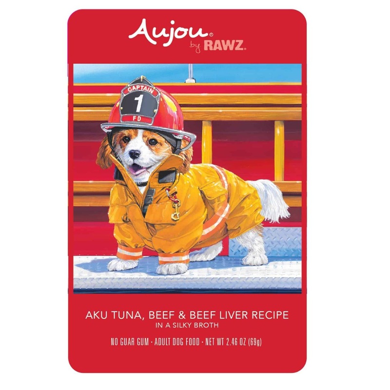 Rawz Aujou Aku Tuna Beef & Beef Liver Dog Food Recipe 2.46oz