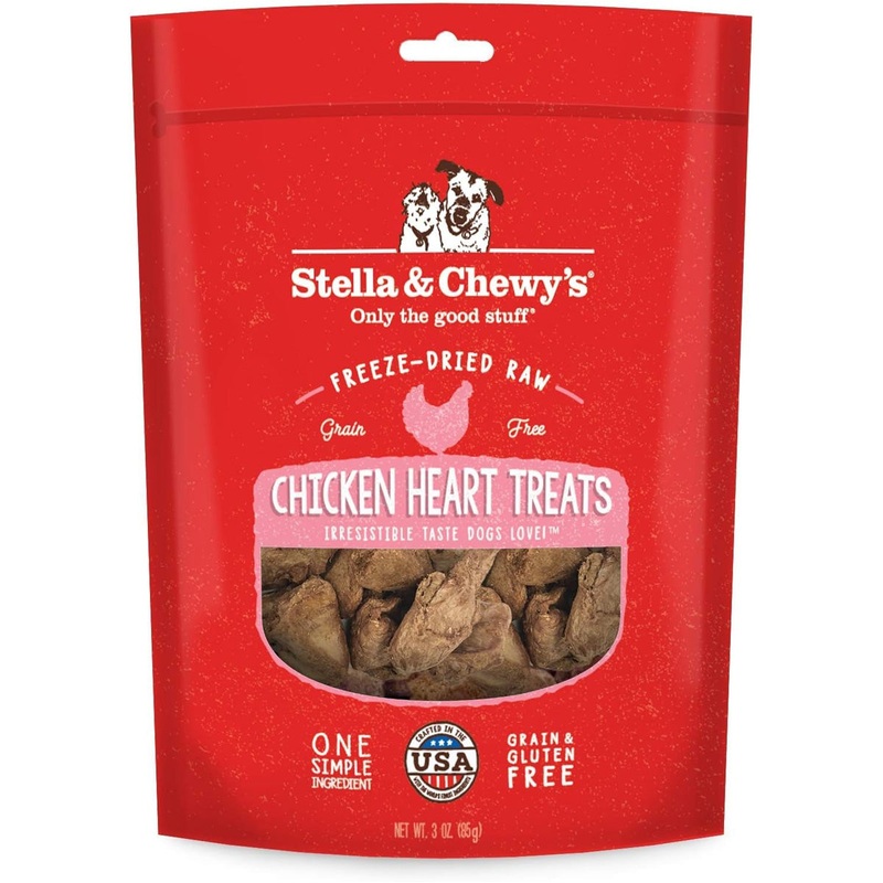 Stella & Chewy's  Freeze Dried Chicken Hearts Dog Treats 3oz
