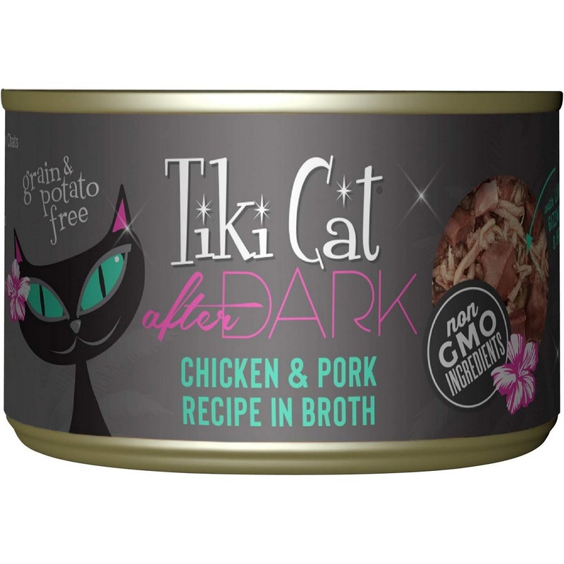 Tiki Cat After Dark Wet Cat Food - Chicken & Pork Wet Cat Food 5.5oz