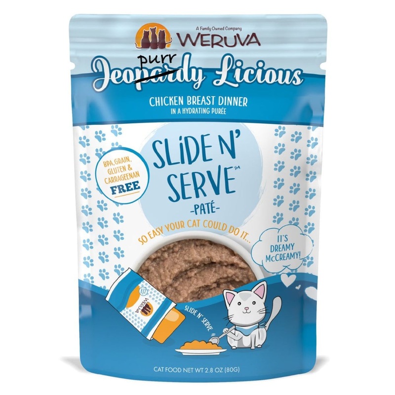 Weruva Cat Pate Cat Food - Jeopurrdy Licious Chicken Breast -  2.8oz Pouch