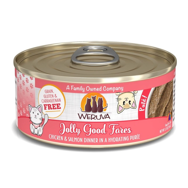 Weruva Cat Pate Cat Food - Jolly Good Fares Chicken & Salmon - 5.5oz Can