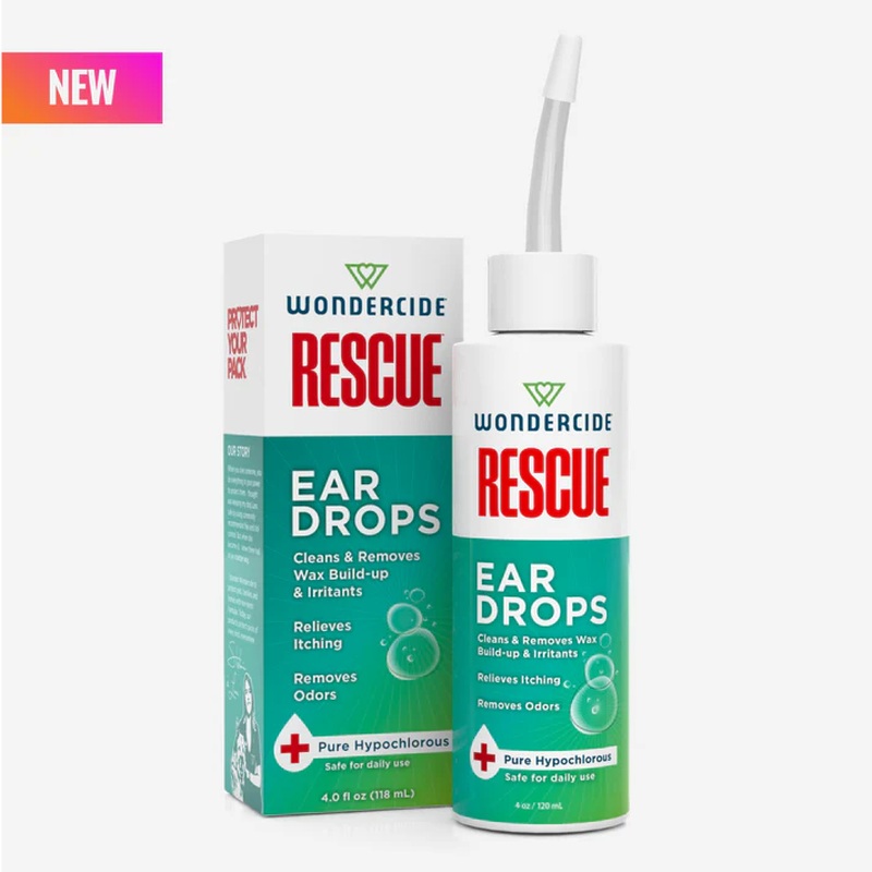 Wondercide Rescue Ear Drops For Dogs & Cats - 4oz Droplet