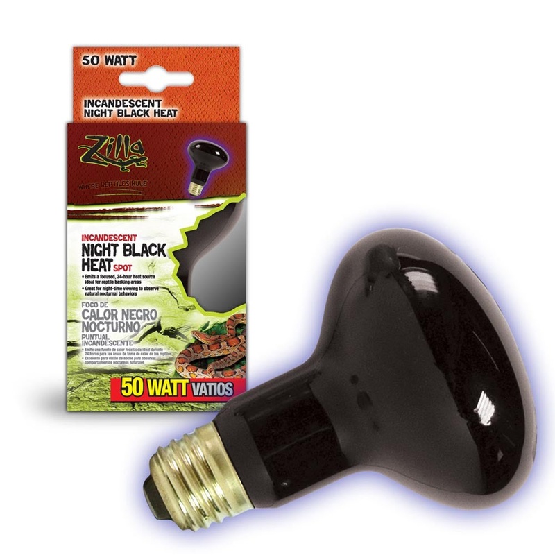 ZILLA Incandescent Night Black Heat Spot Bulb 50W
