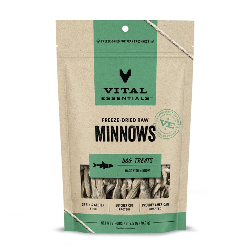 Vital Essentials Freeze-Dried Minnows Dog Treats 2.5oz