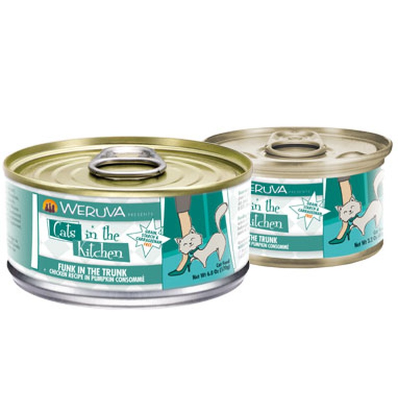 Weruva Cats In The Kitchen Wet Cat Food - Funk in the Trunk Chicken & Pumpkin - 3.2oz Can