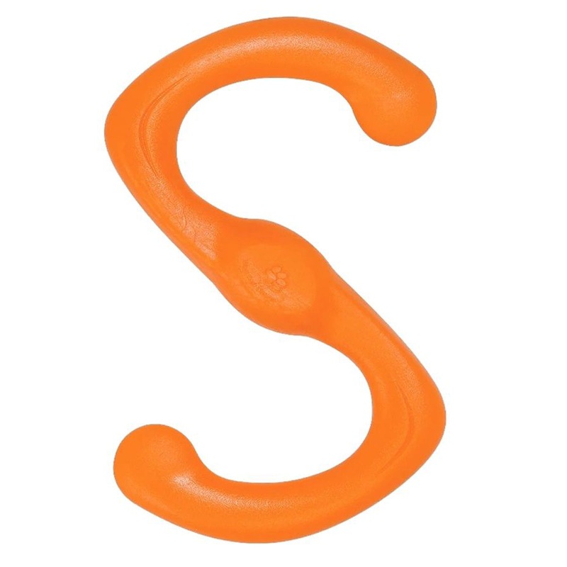 West Paw Bumi Dog Toy Tangerine Small