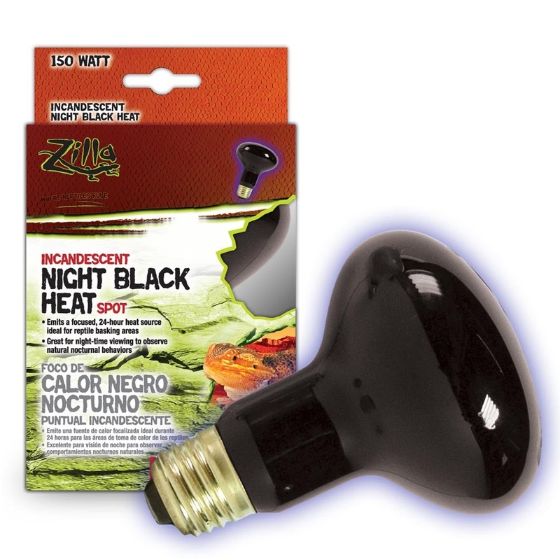 ZILLA Incandescent Night Black Heat Spot Bulb 150W