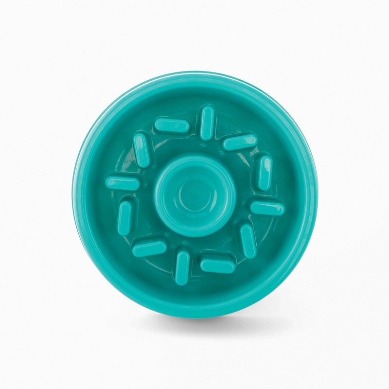 Zippy Paws Happy Bowl Interactive Slow Food Dog Bowl - Donut