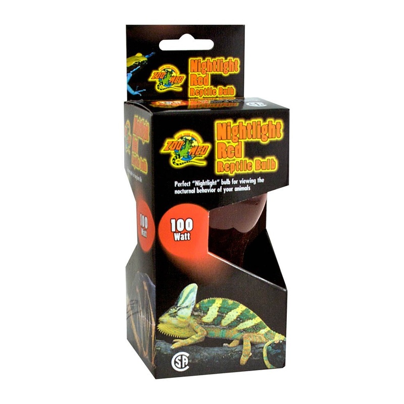 ZOO MED Nightlight Red Reptile Bulb 100W