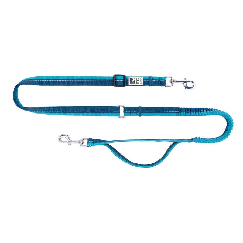 RC PETS Dog Bungee Active Leash, Arctic Blue/ Teal, 1"x6.5'