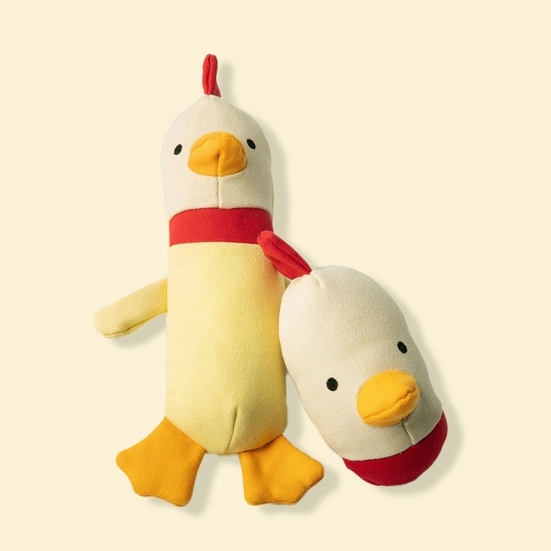 Yomp Clucky Plush Set 2Pack Dog Toys