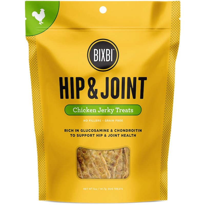 Bixbi Hip & Joint Jerky Dog Treats - Chicken - 10oz Pouch