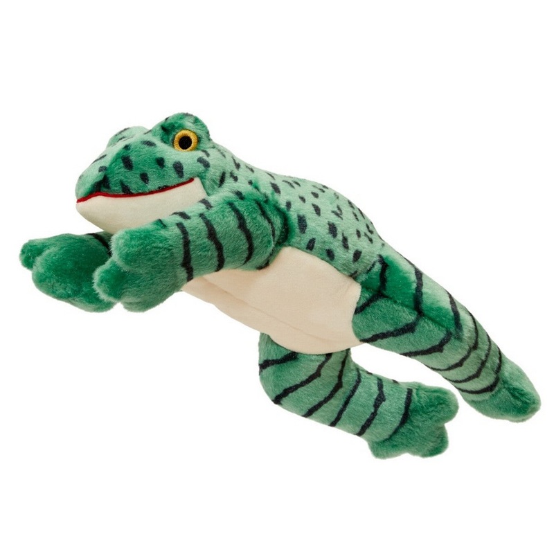 Fluff&Tuff Oliver Frog Dog Toy Green