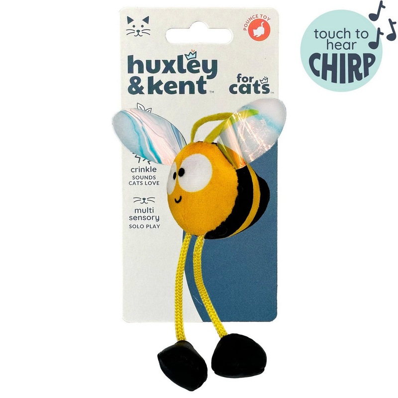 Huxley & Kent Bumble Bee Chirpy Cat Toy