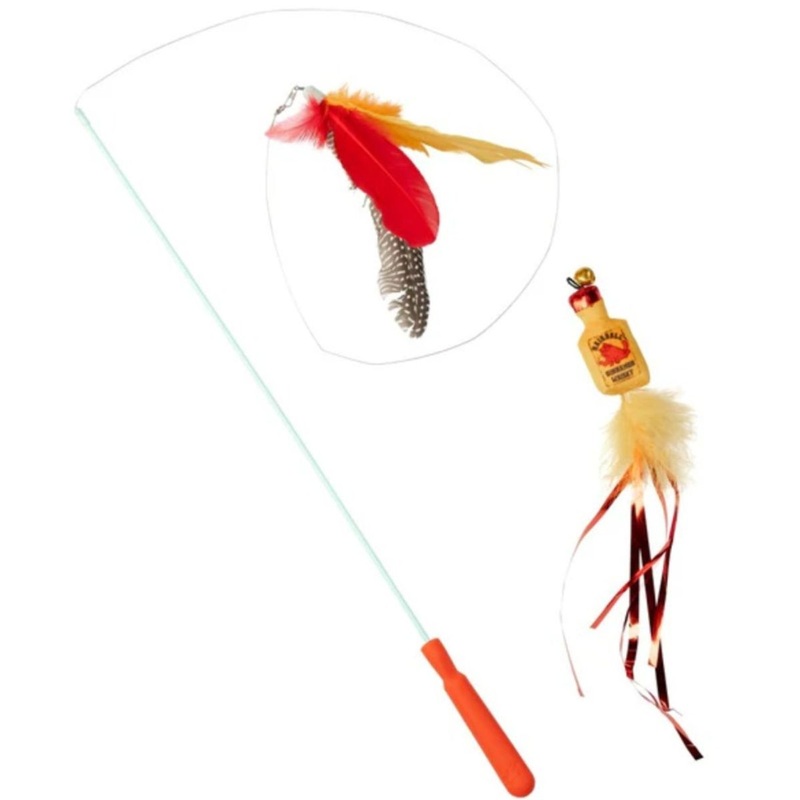 Huxley & Kent Cat Wand Teaser Hairball Whisky Cat Toy
