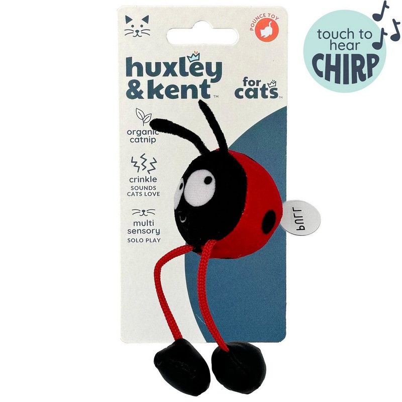 Huxley & Kent Lady Bug Chirpy Cat Toy