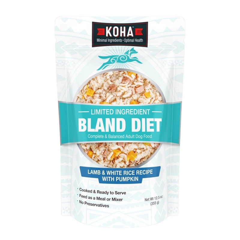 Koha Limited Ingredient Bland Diet Wet Dog Food - Lamb & White Rice - 12.5oz Pouch