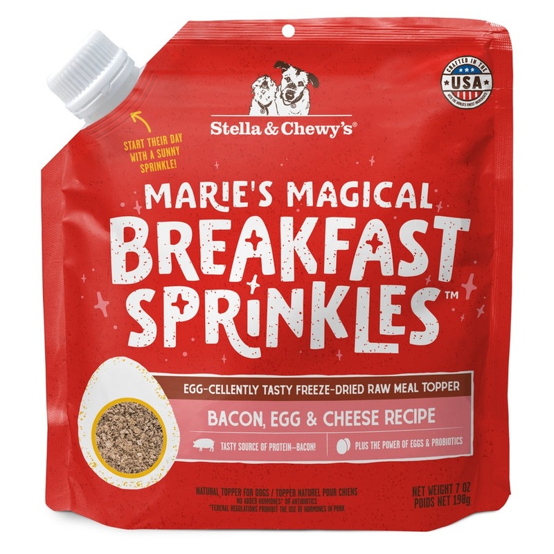 Stella & Chewy's Maries Magical Breakfast Sprinkles Bacon Egg & Cheese Dog Food Topper 7oz