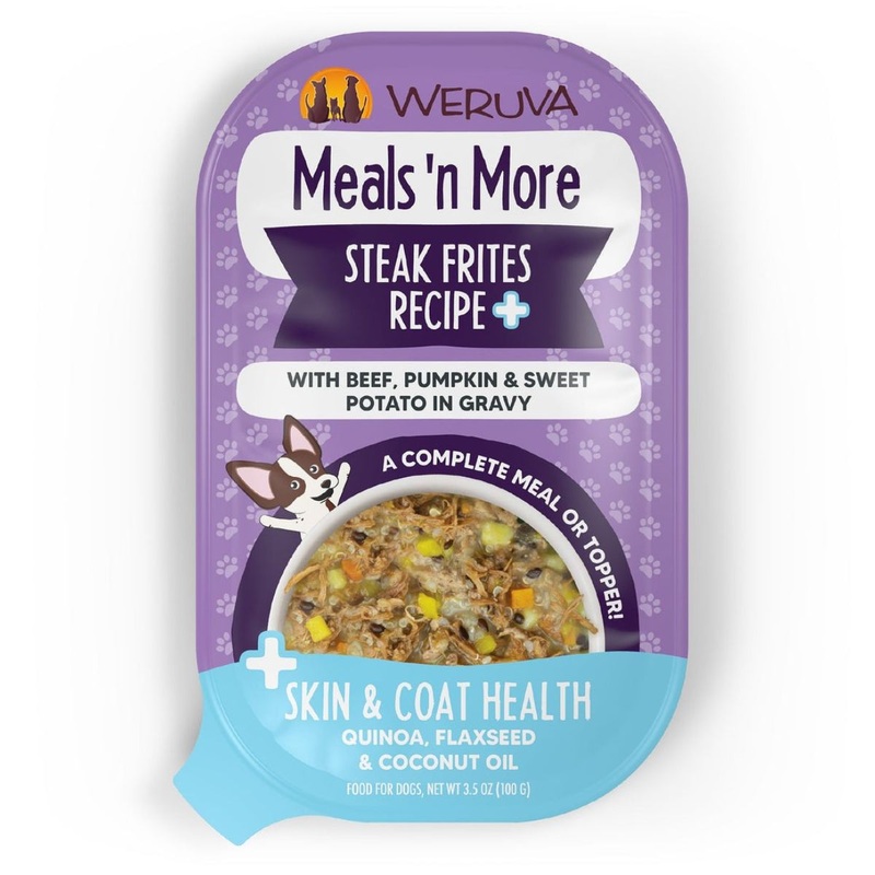 Weruva Meals 'n More Steak Frites Recipe Plus Wet Dog Food 3.5oz
