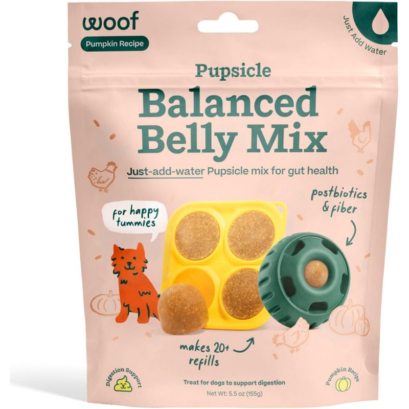 Woof Balanced Belly Pupsicle Mix 5.5oz - Lickable Dog Treats