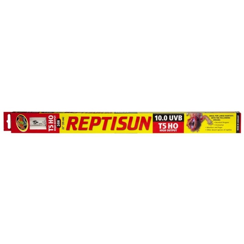 Zoo Med ReptiSun 10.0 UVB T5 HO High Output Lamp White 1ea/22 in