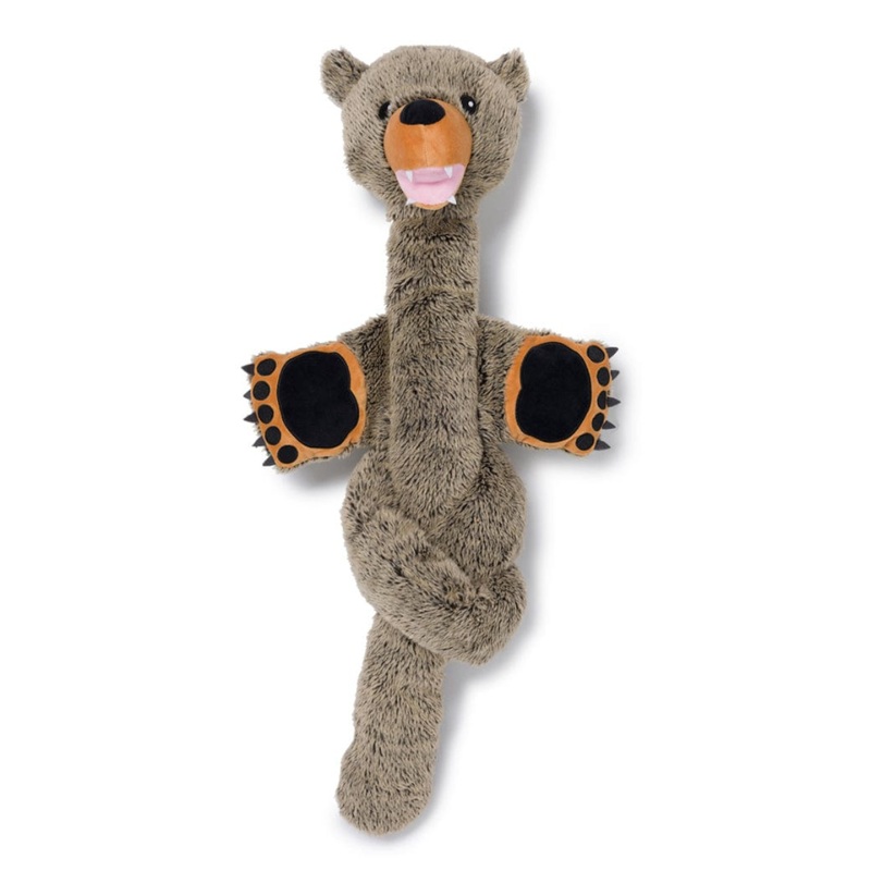 FAB DOG Twisty Grizzly Bear, Toy for Dogs