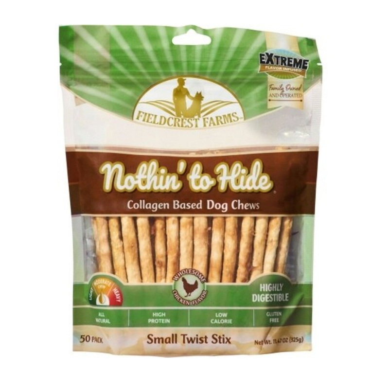 Fieldcrest Farms Nothin' To Hide Twist Stix Dog Treat Chicken 10 Pk