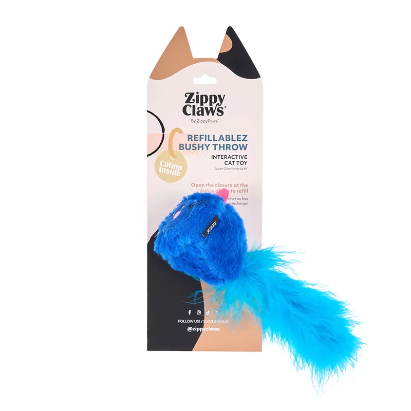 Zippyclaws Refillablez Bushy Throw - Mouse