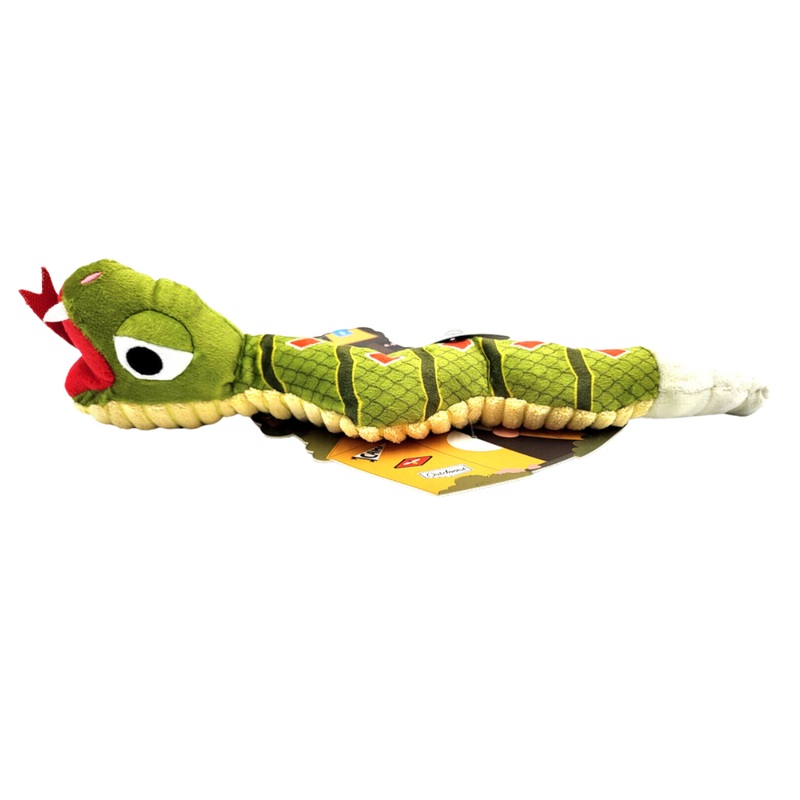 Bark Toxic Rattlesnake Green Dog Toy
