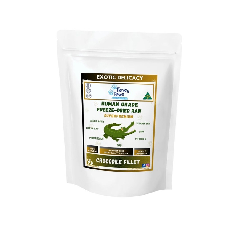 Freezy Paws Freeze Dried Crocodile Fillet