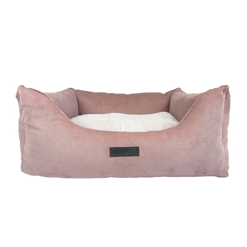 La Doggie Vita Low Front Micro Corduroy Bolster with Removable Parts