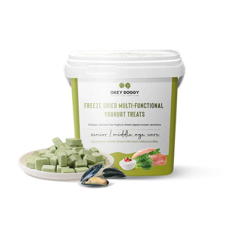 OKEY DOGGY Freeze Dried Senior & Middle Age Care Multifunctional Yoghurt Pet Treats