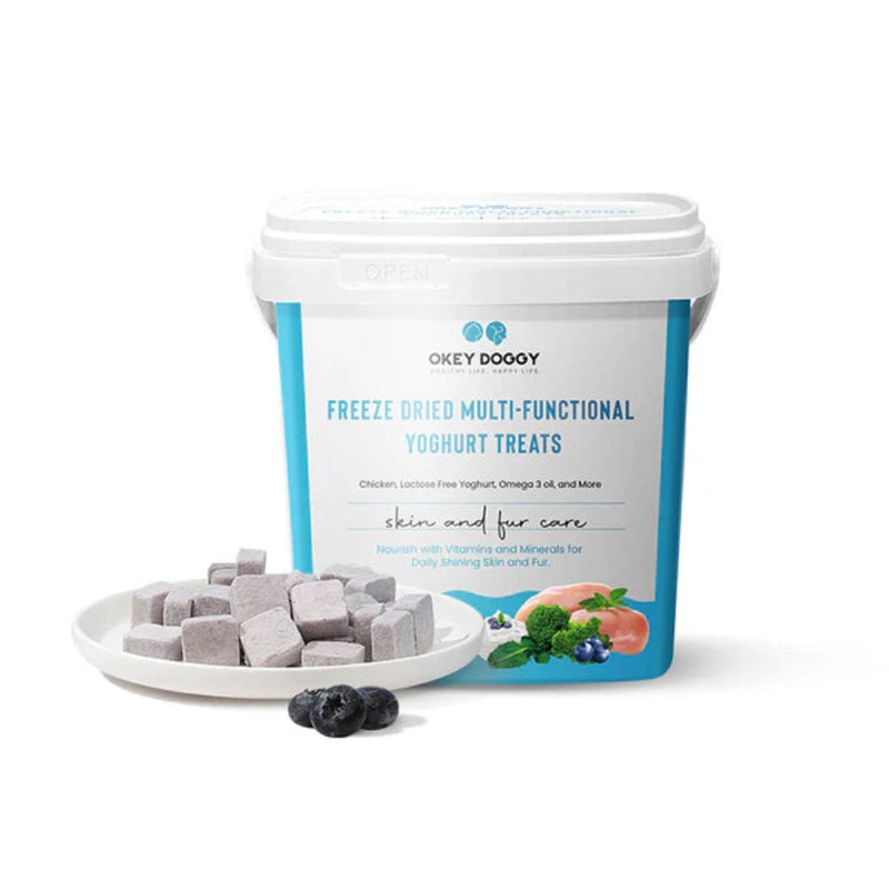 OKEY DOGGY Freeze Dried Skin & Fur Care Multifunctional Yoghurt Pet Treats