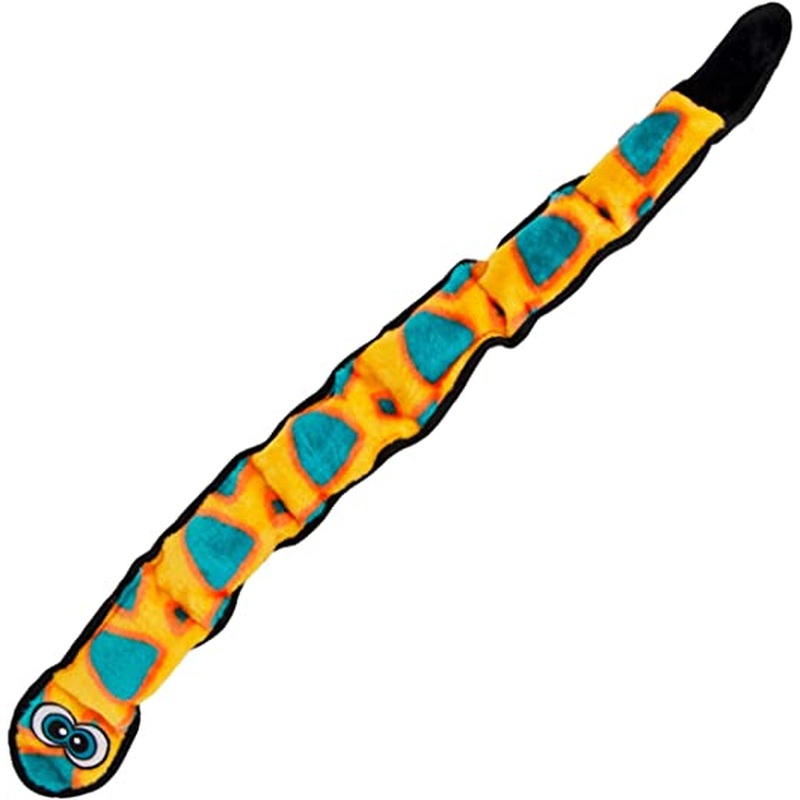 Outward Hound Invincible Snake Orange/blue 6 Squeaker