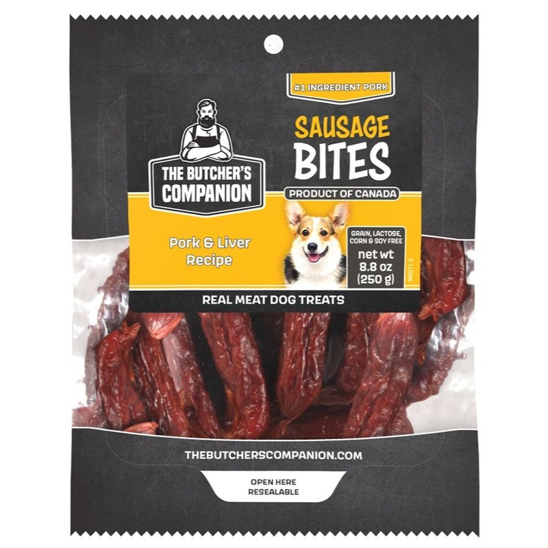 The Butcher's Companion Pork & Liver Recipe Sausage Dog Treats 6.2oz