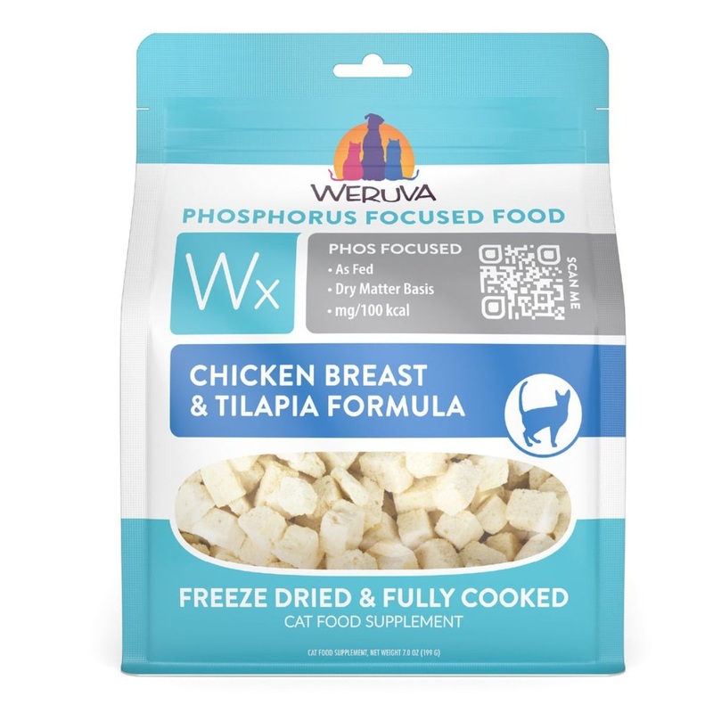 Weruza Wx Phos Focused Wet Cat Food - Chicken & Tilapia - 7oz Pouch