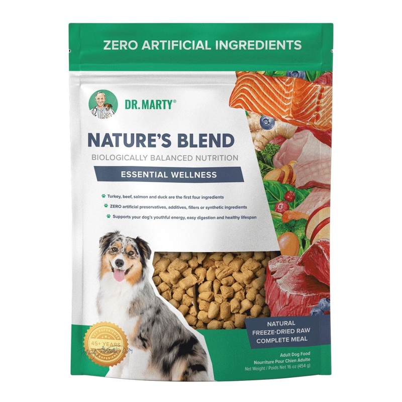 Dr. Marty Nature's Blend Essential Wellness Freeze-Dried Raw Dog Food 80oz