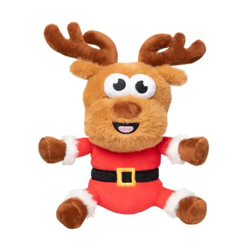FuzzYard Dog Toy Reggie Claus Reindeer