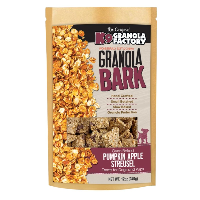 K9 Granola Factory BARK Pumpkin Apple Streusel Dog Treats 10oz