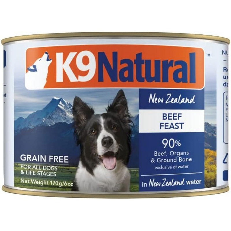 K9 Natural Beef Feast Canned Dog Food 6oz