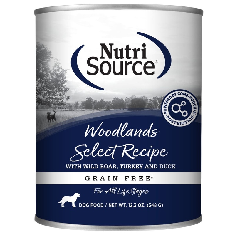NutriSource Woodlands Select Grain Free Wet Dog Food 12.3oz