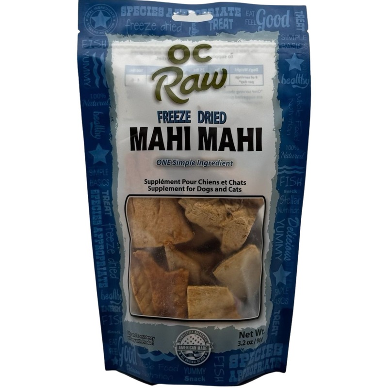 OC Raw Freeze Dried Mahi Mahi Dog & Cat Treats 3.2oz