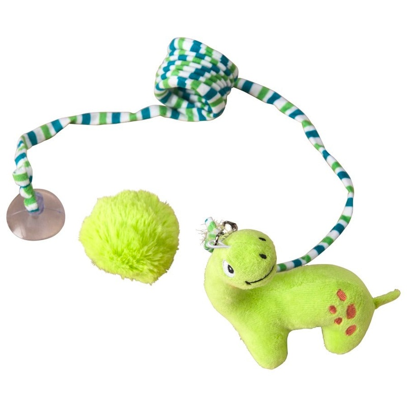 Spot Twisted Fun Dinosaur & Pom Pom Cat Toy