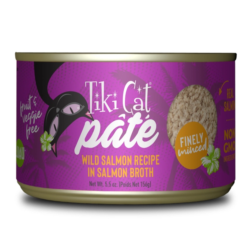 Tiki Cat Luau Pate Wild Salmon Recipe Cat Food 5.5oz