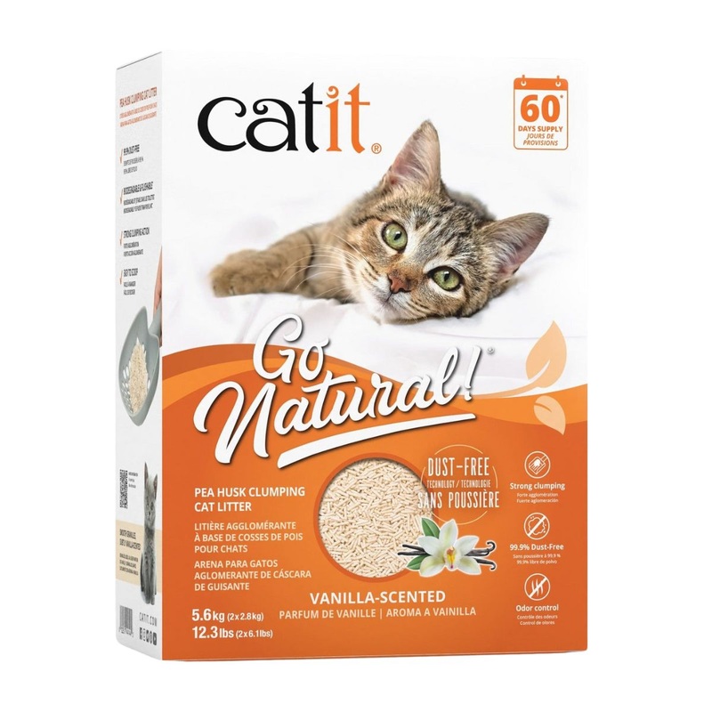 Catit Go Natural Pea Husk Vanilla Clumping Cat Litter