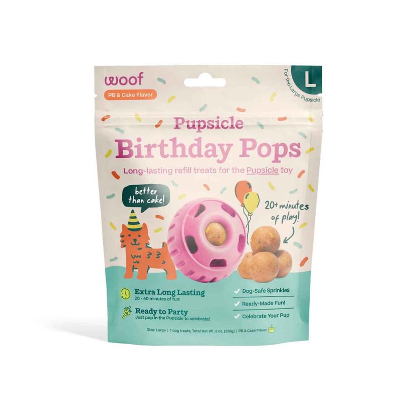 Woof Pupsicle Refill Pops Birthday Dog Treat Large 8oz